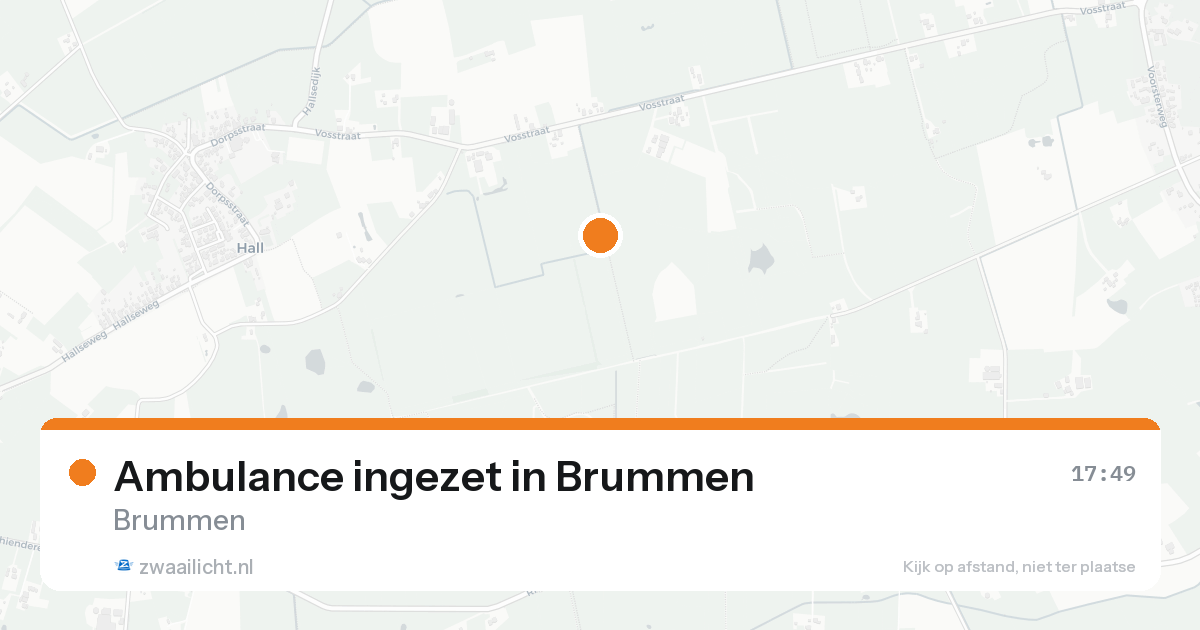 Ambulance ingezet in Brummen — 15 aug 2026