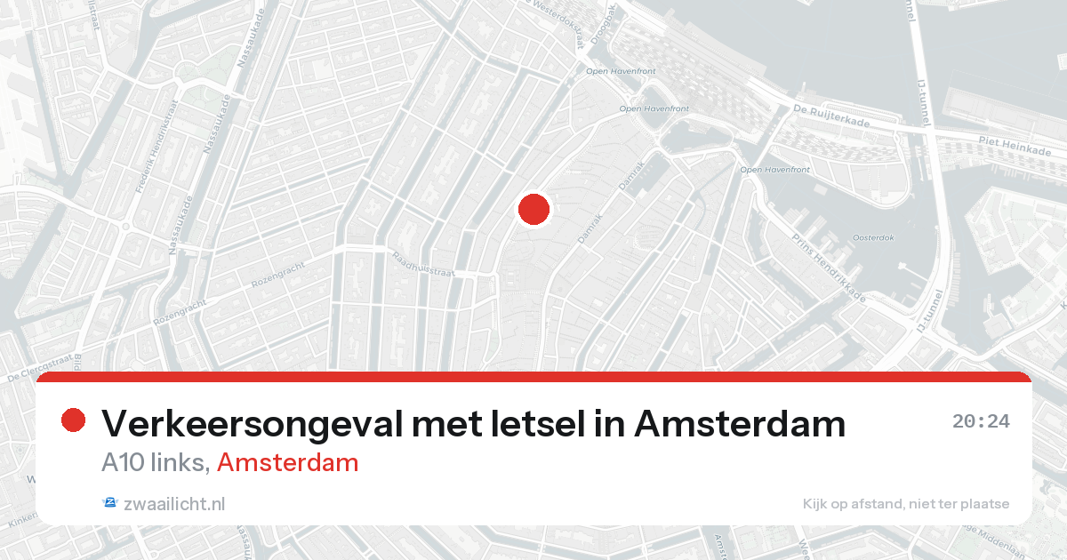 Verkeersongeval met letsel in Amsterdam — 30 jan 2026
