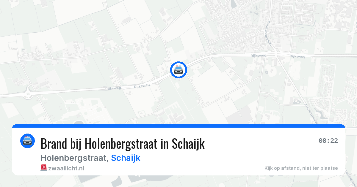 Brand bij Holenbergstraat in Schaijk — 26 mei 2026