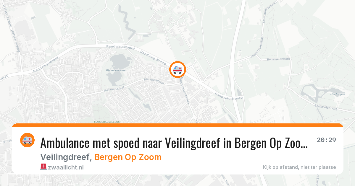 Ambulance met spoed naar Veilingdreef in Bergen Op Zoom — 6 mei 2026