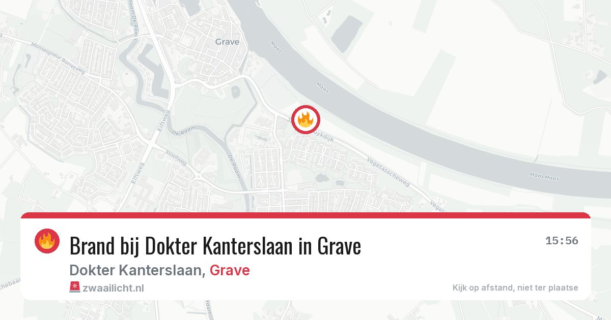 Brand bij Dokter Kanterslaan in Grave — 4 jul 2026