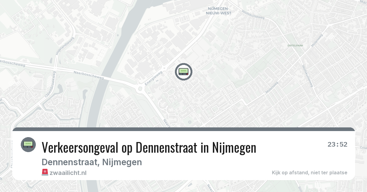 Verkeersongeval op Dennenstraat in Nijmegen — 29 jan 2026