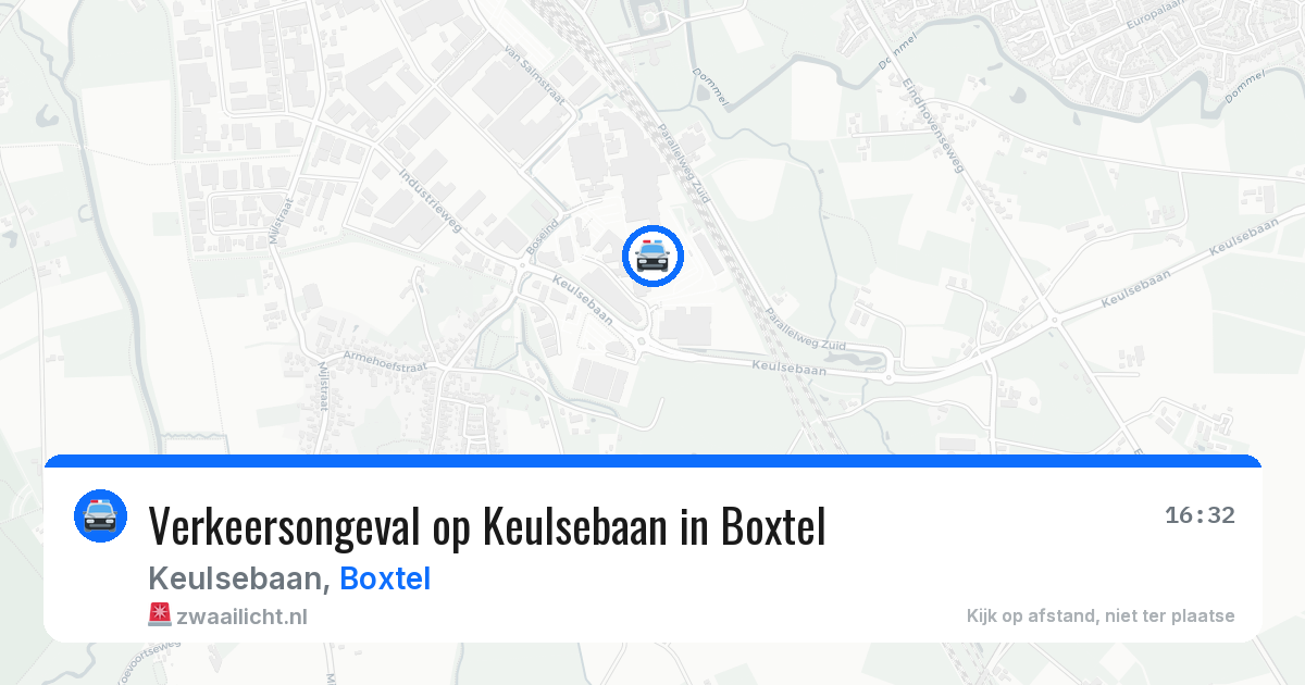 Verkeersongeval op Keulsebaan in Boxtel — 9 jul 2026