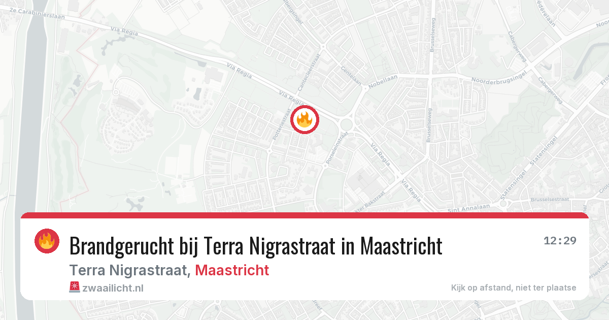 Brandgerucht bij Terra Nigrastraat in Maastricht — 10 jun 2026
