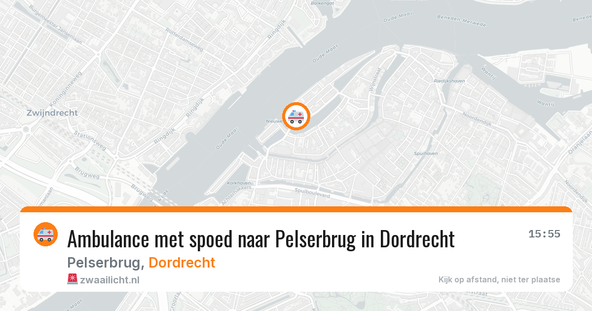 Ambulance met spoed naar Pelserbrug in Dordrecht — 28 jan 2026