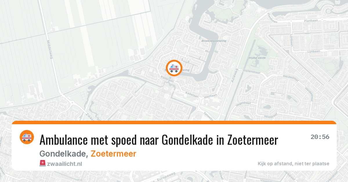 Ambulance met spoed naar Gondelkade in Zoetermeer — 4 apr 2026