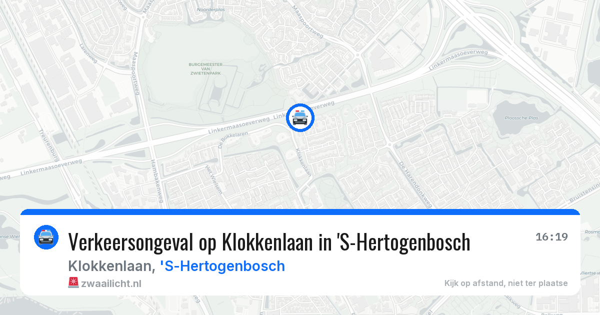 Verkeersongeval op Klokkenlaan in 'S-Hertogenbosch — 8 apr 2026
