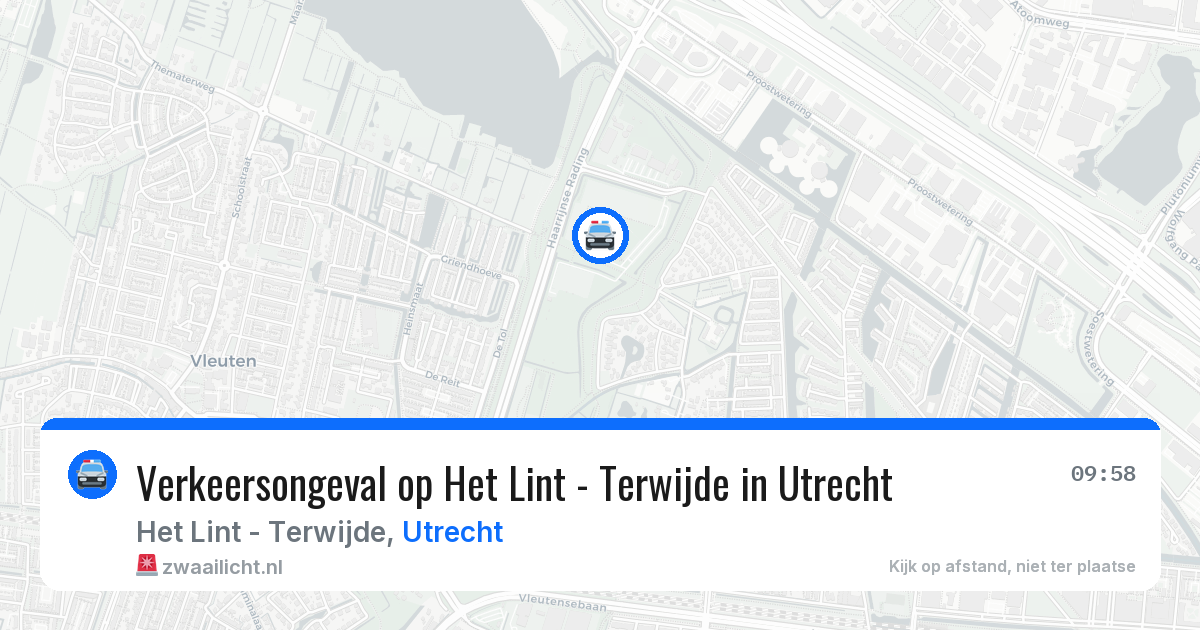 Verkeersongeval op Het Lint - Terwijde in Utrecht — 11 jun 2026