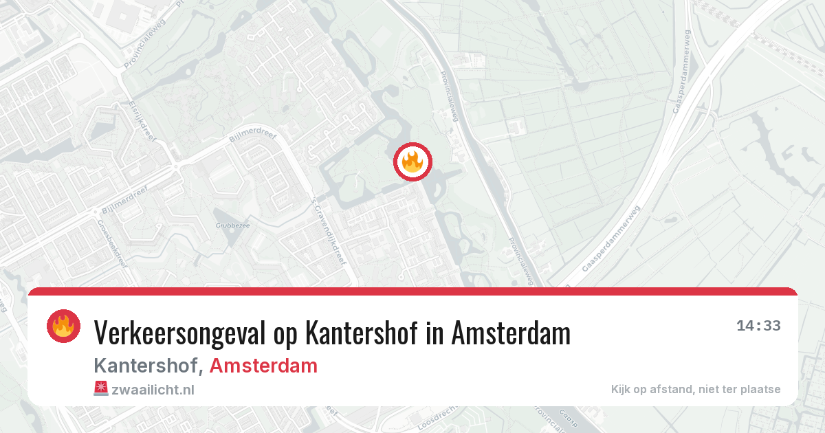 Verkeersongeval op Kantershof in Amsterdam — 2 jun 2026