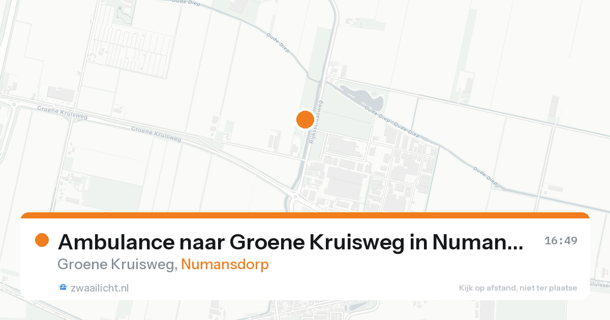 Ambulance naar Groene Kruisweg in Numansdorp — 30 jan 2026