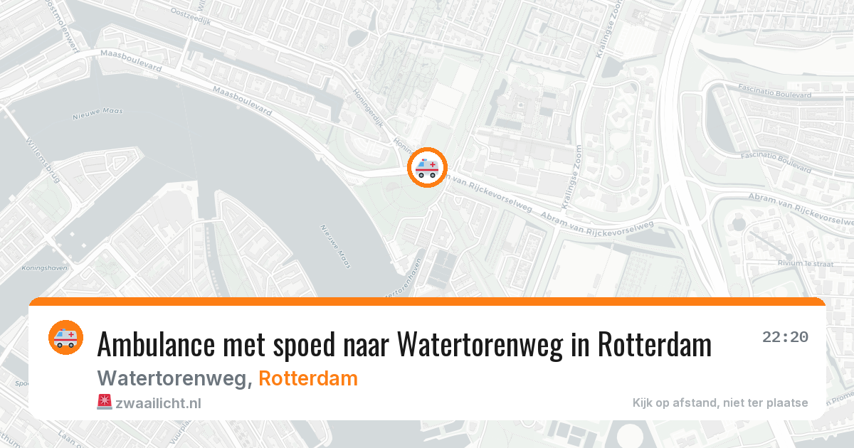 Ambulance met spoed naar Watertorenweg in Rotterdam — 12 apr 2026