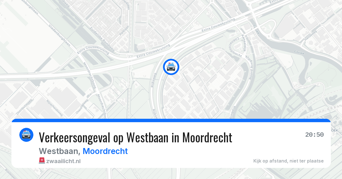 Verkeersongeval op Westbaan in Moordrecht — 17 jun 2026