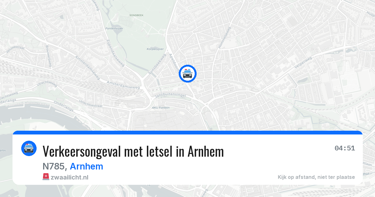 Verkeersongeval met letsel in Arnhem — 11 jul 2026