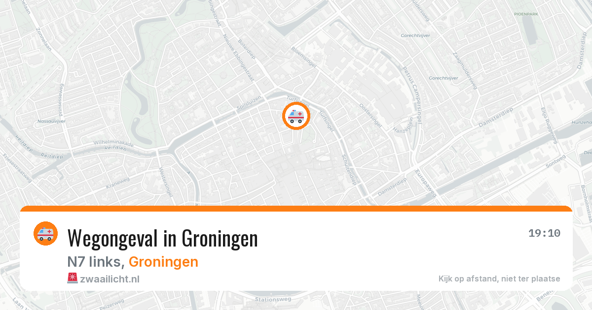 Wegongeval in Groningen — 20 feb 2026