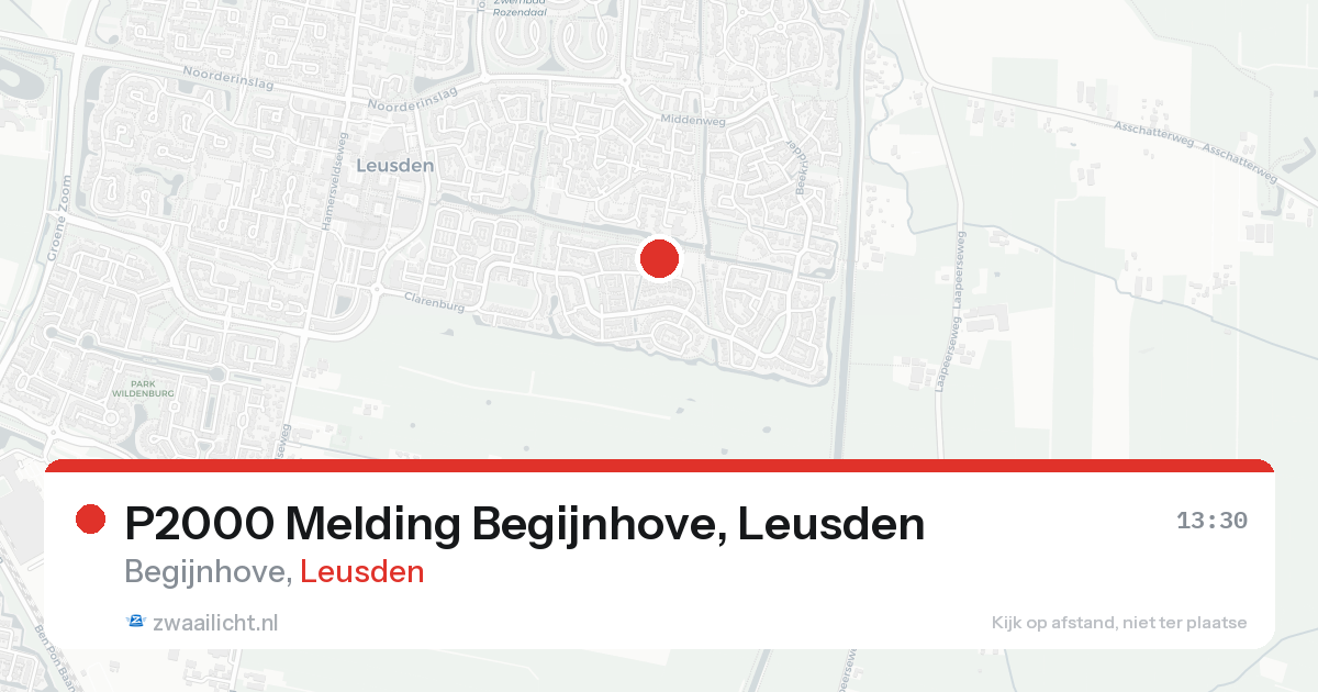 P2000 Melding Begijnhove, Leusden — 7 feb 2026