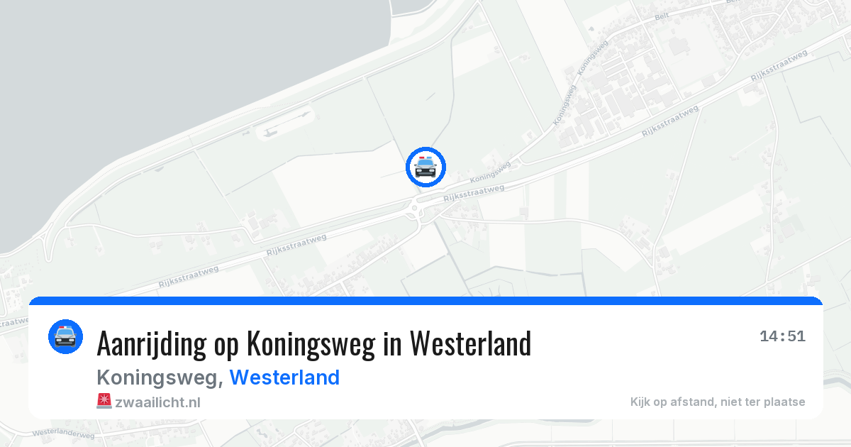 Aanrijding op Koningsweg in Westerland — 21 mei 2026