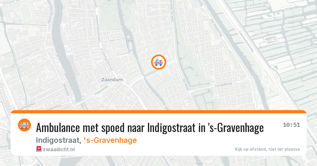 Ambulance met spoed naar Indigostraat in 's-Gravenhage — 11 feb 2026