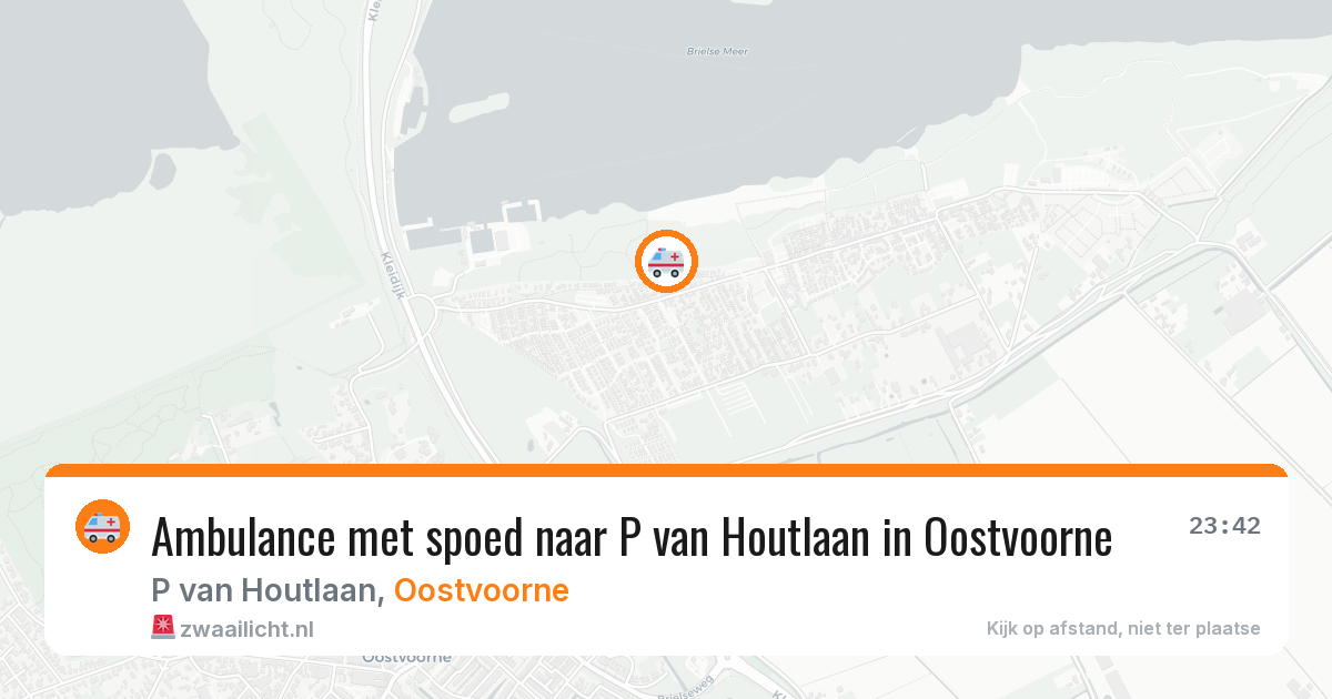 Ambulance met spoed naar P van Houtlaan in Oostvoorne — 24 jun 2026