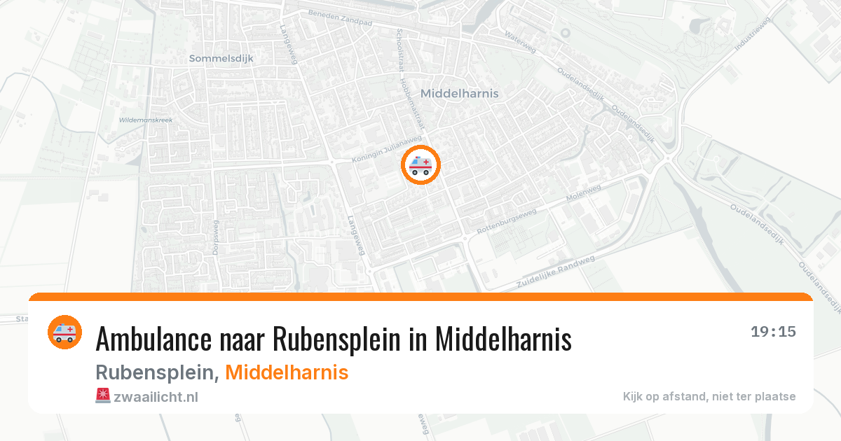 Ambulance naar Rubensplein in Middelharnis — 29 jan 2026