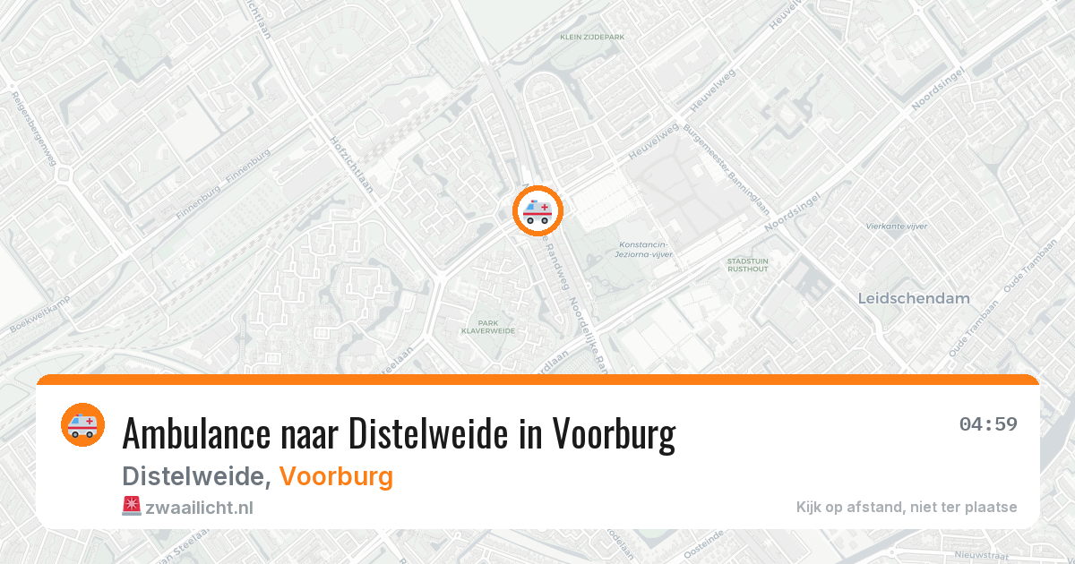 Ambulance naar Distelweide in Voorburg — 5 jul 2026