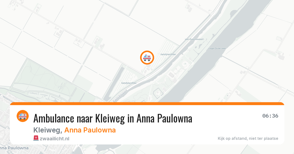 Ambulance naar Kleiweg in Anna Paulowna — 1 jul 2026