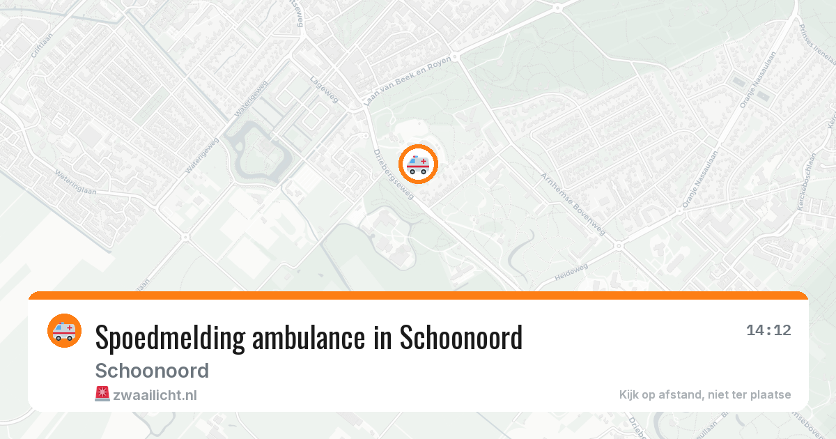 Spoedmelding ambulance in Schoonoord — 20 jan 2026