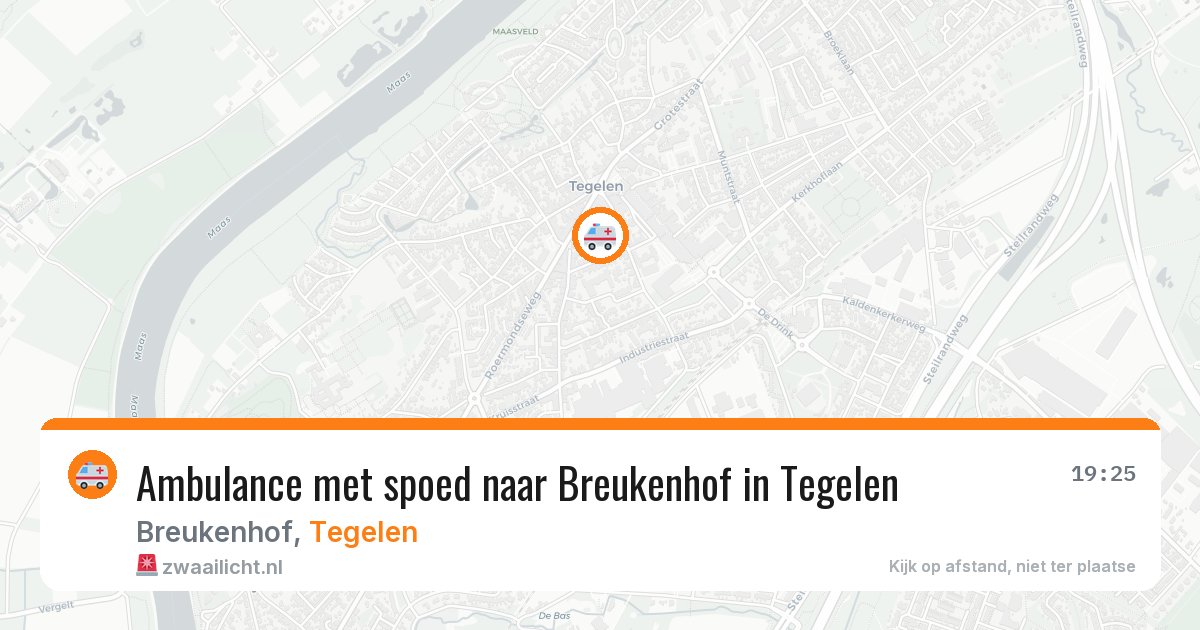 Ambulance met spoed naar Breukenhof in Tegelen — 30 jul 2026