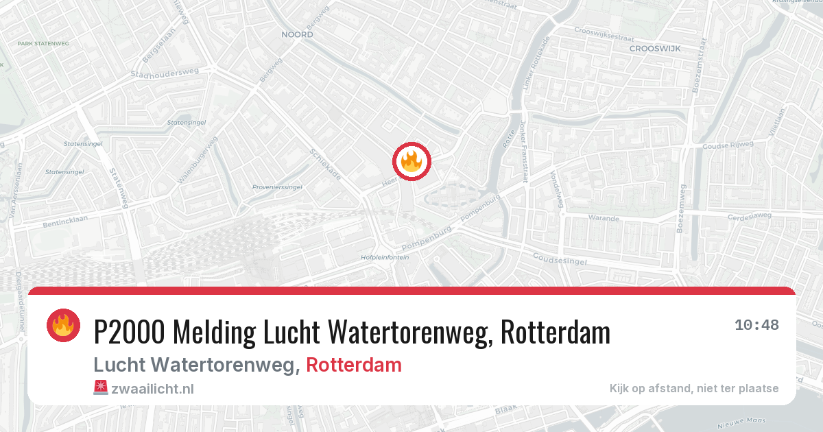 P2000 Melding Lucht Watertorenweg, Rotterdam — 8 feb 2026