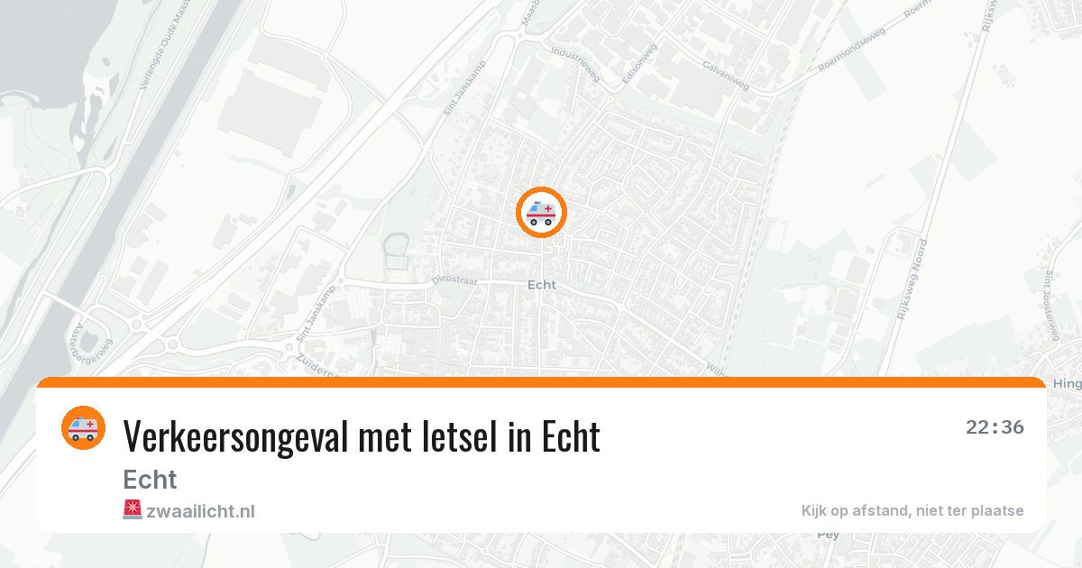Verkeersongeval met letsel in Echt — 2 aug 2026