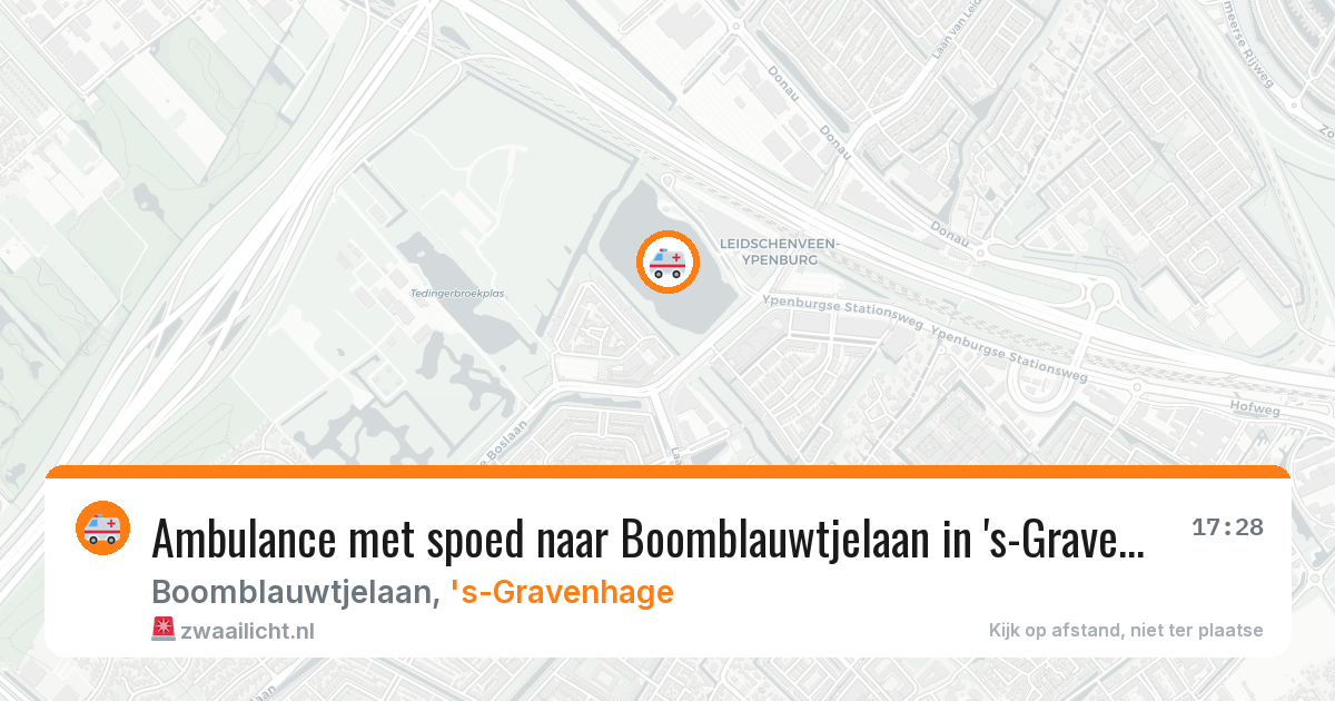 Ambulance met spoed naar Boomblauwtjelaan in 's-Gravenhage — 1 jul 2026
