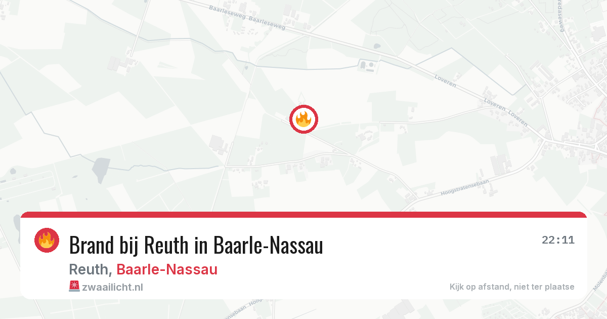 Brand bij Reuth in Baarle-Nassau — 27 jun 2026