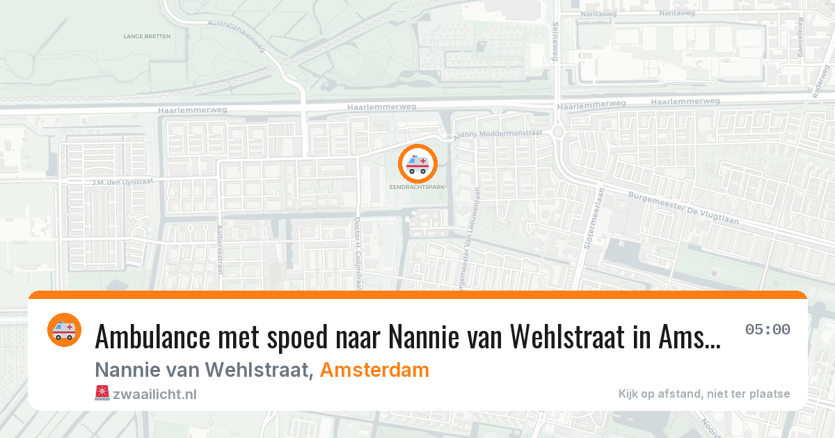 Ambulance met spoed naar Nannie van Wehlstraat in Amsterdam — 30 jan 2026