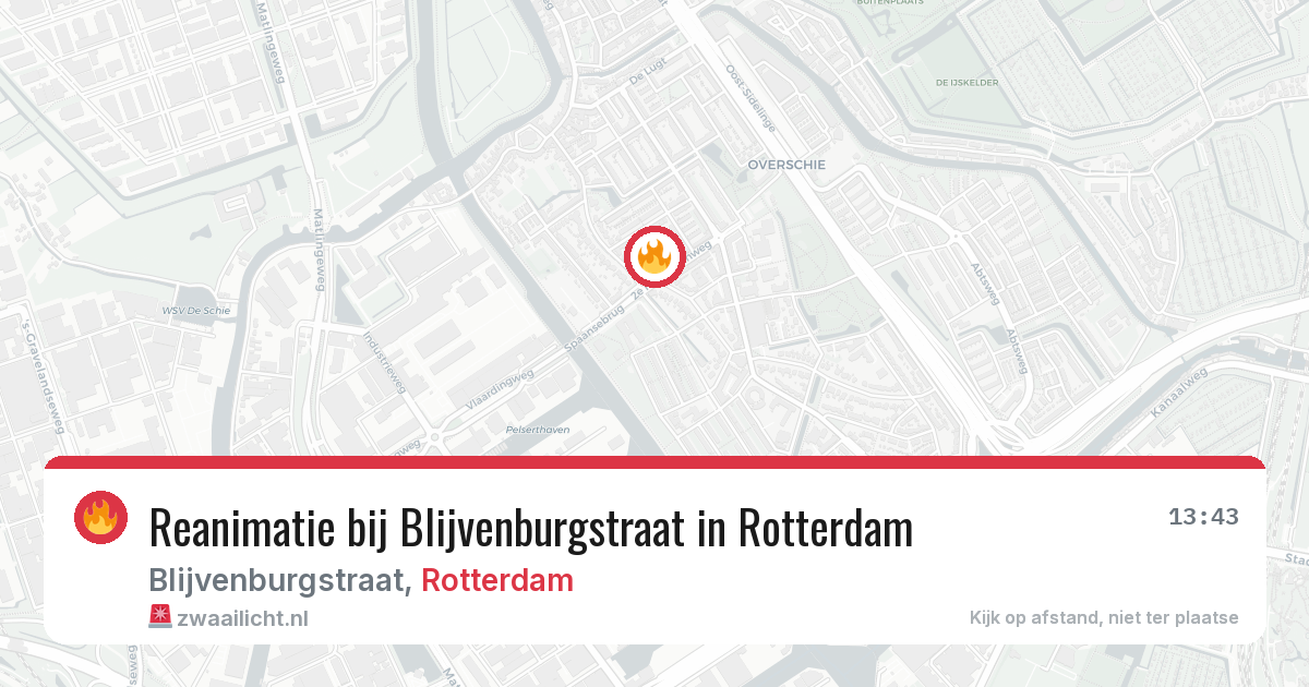 Reanimatie bij Blijvenburgstraat in Rotterdam — 10 jun 2026