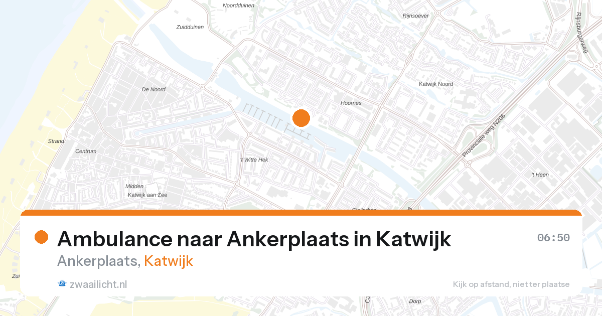 Ambulance naar Ankerplaats in Katwijk — 13 mrt 2026