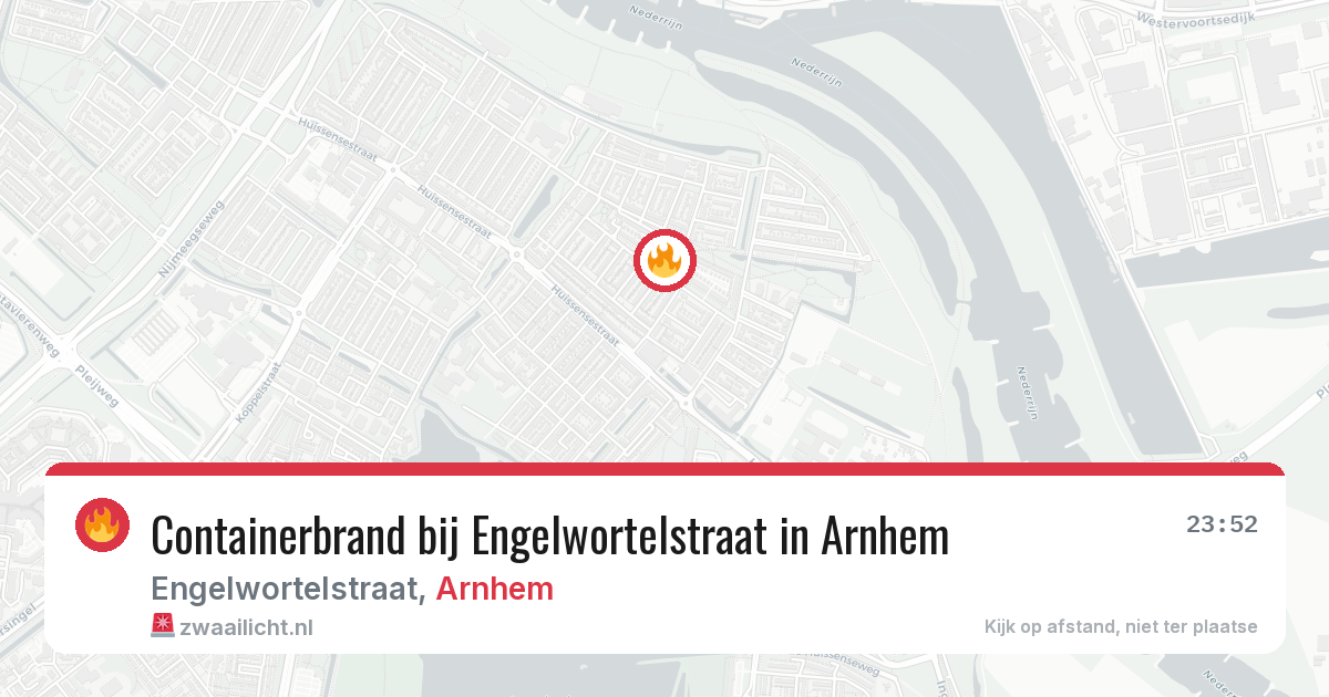 Containerbrand bij Engelwortelstraat in Arnhem — 6 apr 2026