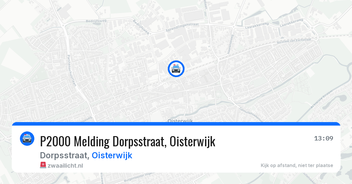 P2000 Melding Dorpsstraat, Oisterwijk — 3 feb 2026