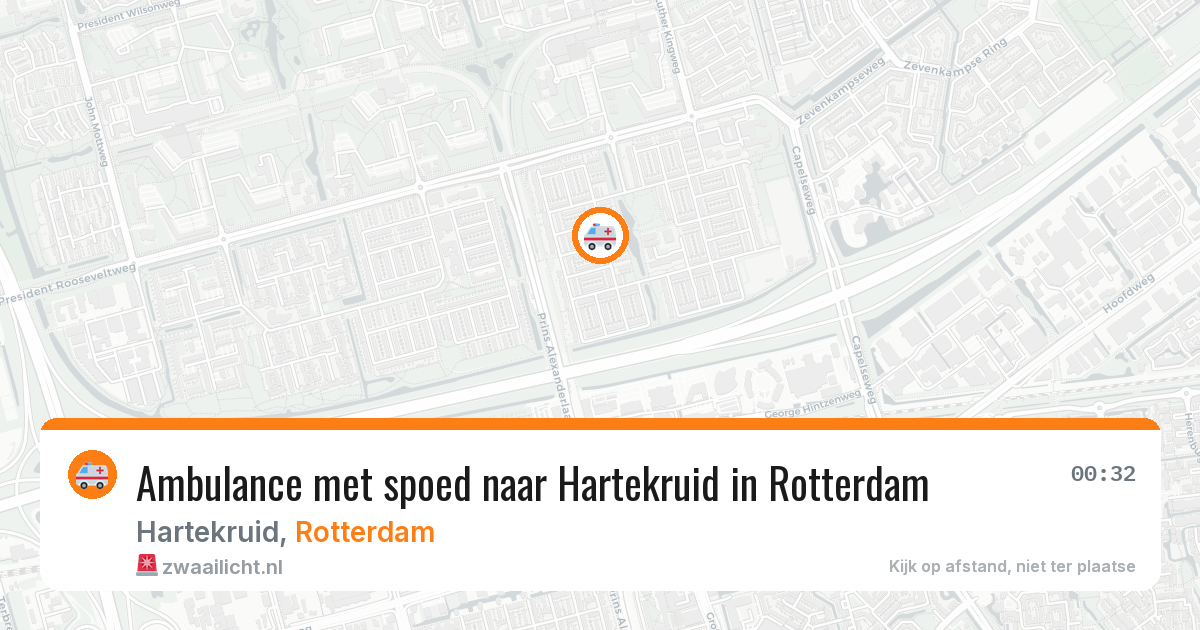 Ambulance met spoed naar Hartekruid in Rotterdam — 11 mei 2026