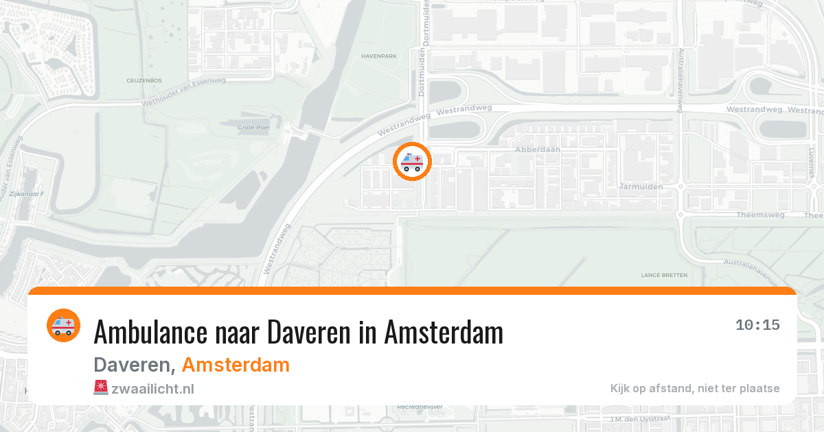 Ambulance naar Daveren in Amsterdam — 17 jul 2026
