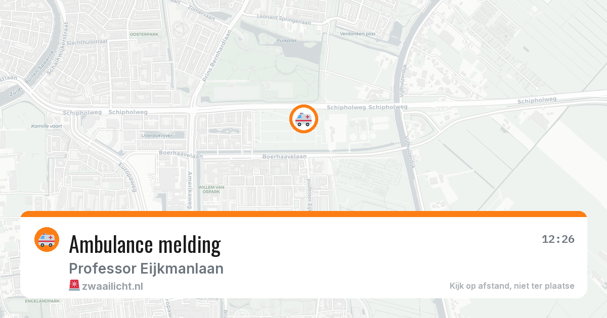 Ambulance melding — 8 feb 2026