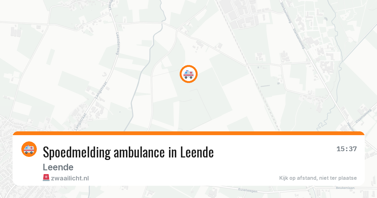Spoedmelding ambulance in Leende — 21 mrt 2026