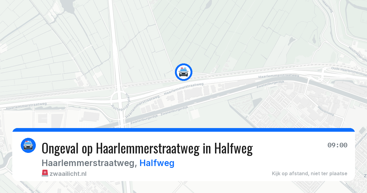Ongeval op Haarlemmerstraatweg in Halfweg — 6 jul 2026