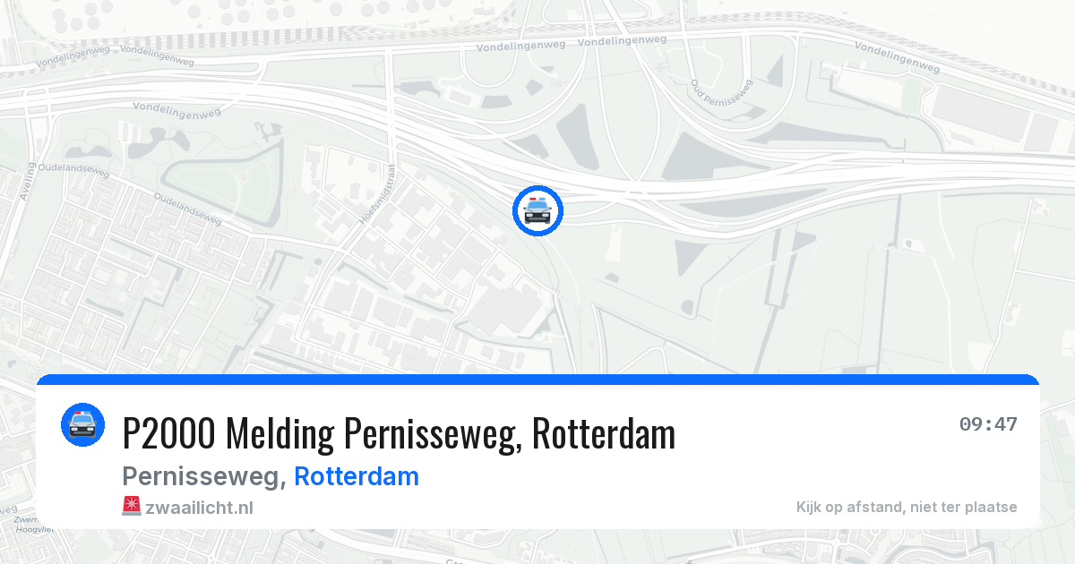 P2000 Melding Pernisseweg, Rotterdam — 4 mei 2026