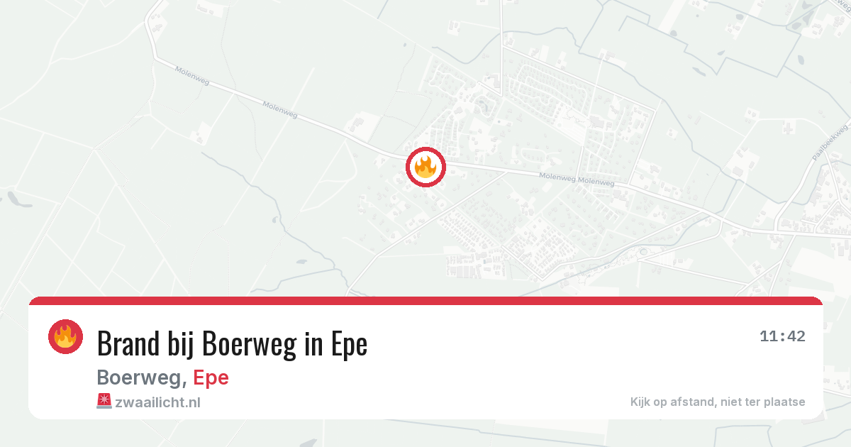 Brand bij Boerweg in Epe — 28 jun 2026
