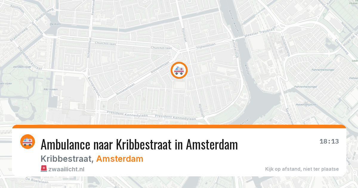 Ambulance naar Kribbestraat in Amsterdam — 5 jun 2026