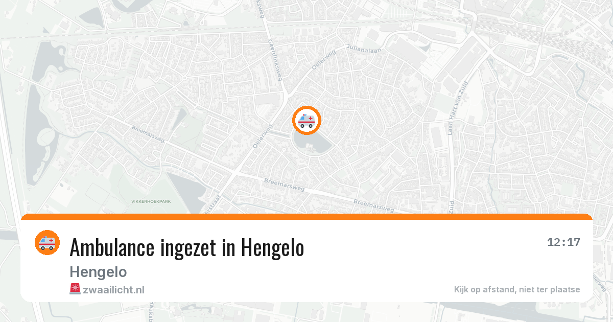 Ambulance ingezet in Hengelo — 11 aug 2026