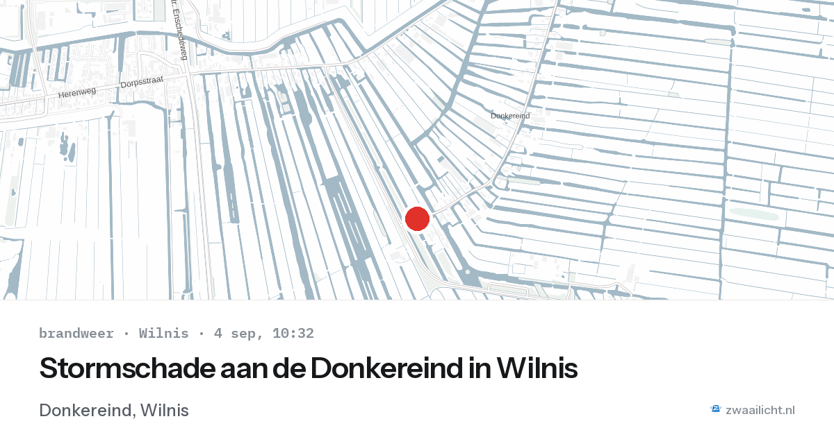 Stormschade aan de Donkereind in Wilnis — 4 sep 2026