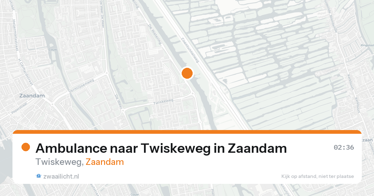 Ambulance naar Twiskeweg in Zaandam — 8 feb 2026