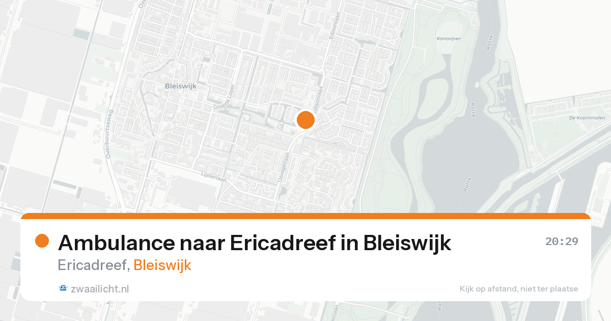 Ambulance naar Ericadreef in Bleiswijk — 31 mei 2026