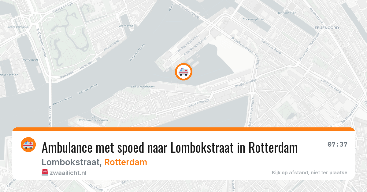 Ambulance met spoed naar Lombokstraat in Rotterdam — 29 jan 2026