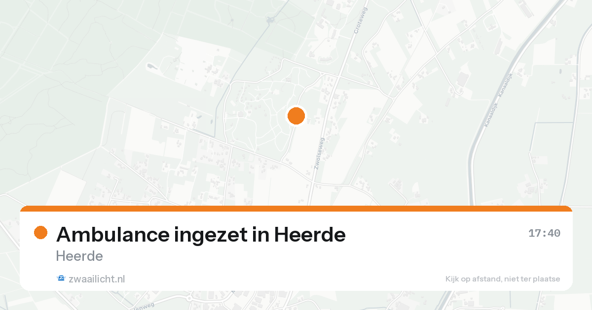 Ambulance ingezet in Heerde — 14 aug 2026